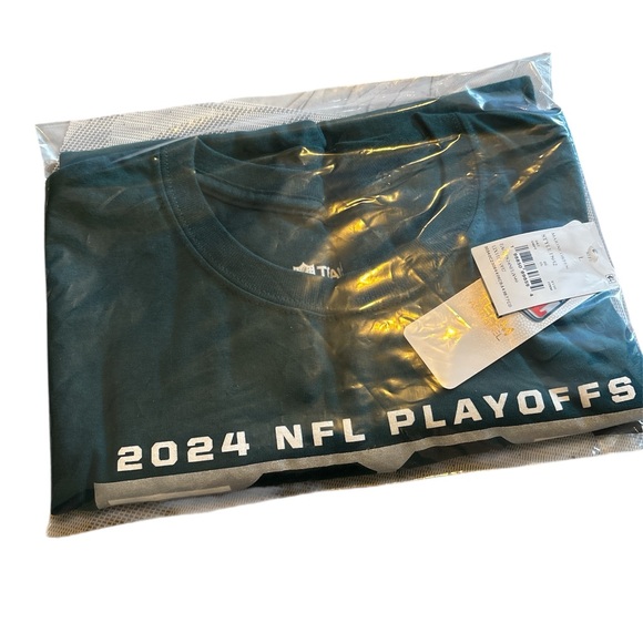 NFL Team Apparel 2024 Super Bowl Champs Philadelphia Eagles Playoffs T-Shirt - L - Picture 3 of 3